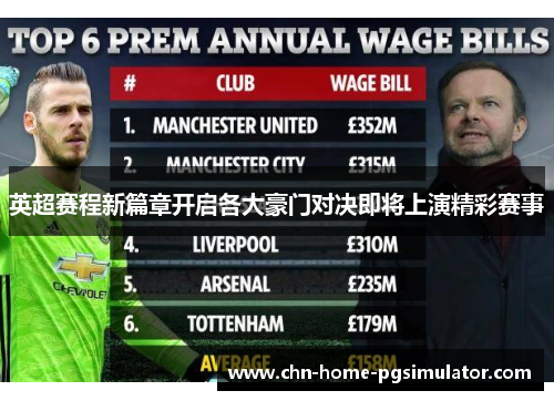 英超赛程新篇章开启各大豪门对决即将上演精彩赛事